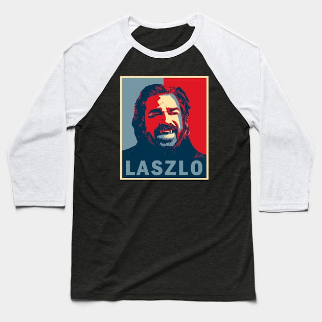 Laszlo Baseball T-Shirt by valentinahramov